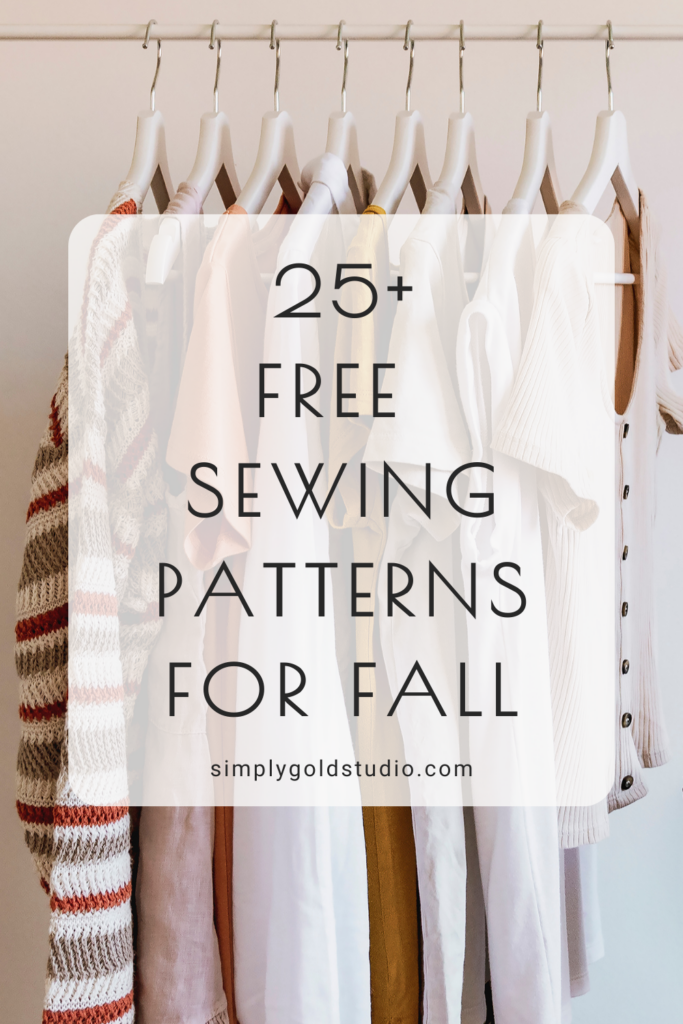 25+ Free Sewing Patterns for Fall with garment rack