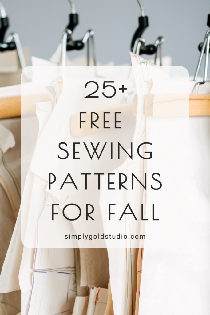 25+ Free Sewing Patterns for Fall with paper patterns